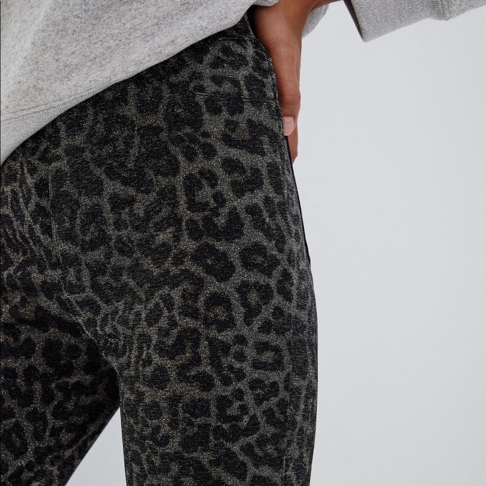 Anthropologie | RUNWAY SHIMMER LEOPARD LEGGINGS - Picture 4 of 6